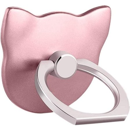 (5 stk.) Katteformet Mobiltelefon Ring Spænde Holder (Rose Gold), Universal Telefon Ring Holder