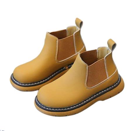 Flickor Pojkar Elastiska Mjuksulor Ankel Boot Pull On Chelsea Boots