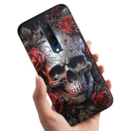 OnePlus 7T Pro - Skal/Mobilskal Skull Roses