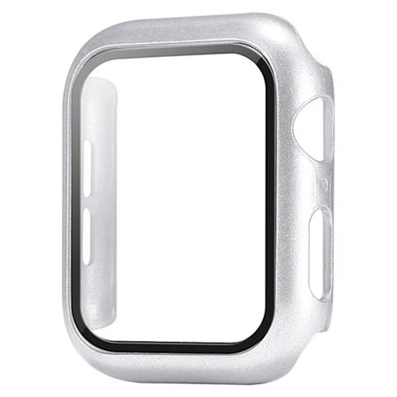 Glas+Skal för Apple Watch fodral 9 8 7 6 SE 5 iWatch Tillbehör Skärmskydd Apple watch serie 44mm 40mm 41mm 45mm 42mm 38mm