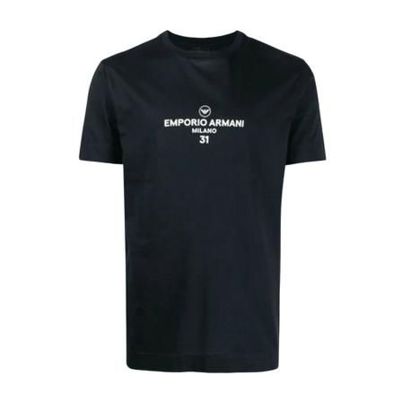 Emporio Armani, T-Shirts Blauw, Heren, Maat:L