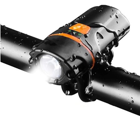 Cykellygte, 1200 Lumen USB Genopladelig Ultra-lys Cykellygte Foran