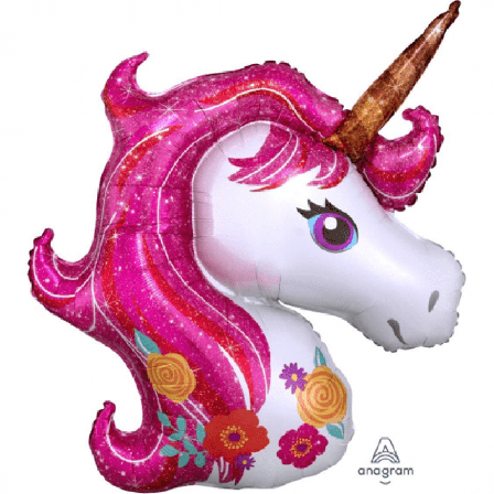 Heliumballong Unicorn Magic - stor storlek - Partyninja.se