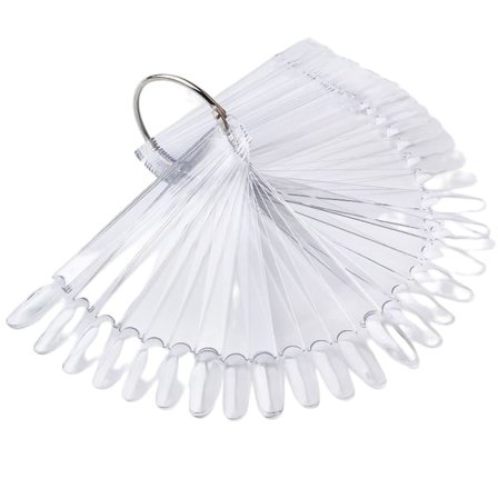 Display tips / display för nagellacksprover 50 tips Transpare Transparent