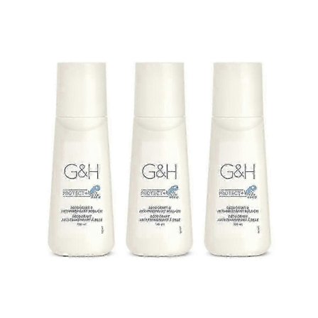 X 3 Flasker Gh Protect+ Deodorant Antiperspirant Roll-on Størrelse 100 Ml.