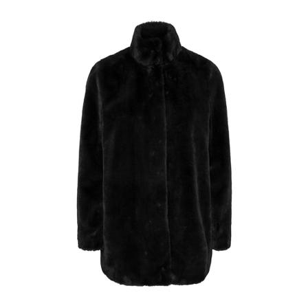 Vero Moda Vmthea 3/4 Faux FUR Jacket Curve , Zwart , Dames , Maat: 6XL