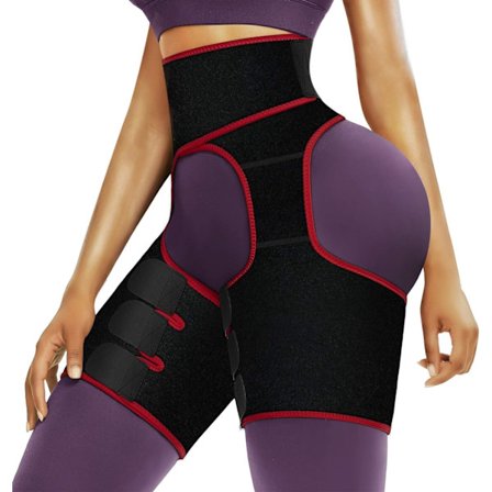 Neopren Lårtrimmer Midjetränare Viktminskningsbälte Kompressionslindning Ischiasstöd Fettförbränning Butt Lift
