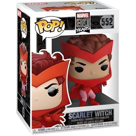 Figurine - Funko - Pop! Marvel 80-års jubilæum - Scarlet Witch - Specialudgave - Rød