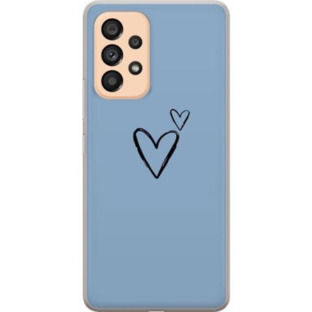 Samsung Galaxy A53 5G Gennemsigtig cover Hjerte