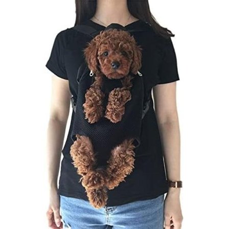 Ryggsäck för husdjur 6,5~9 kg Dubbel axelrem Fyrbenta axelväska Mjuk bröstväska för hunddjur