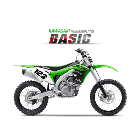 Basic Nummerplåtsdekaler - Kawasaki KX 250 X 2022-2024