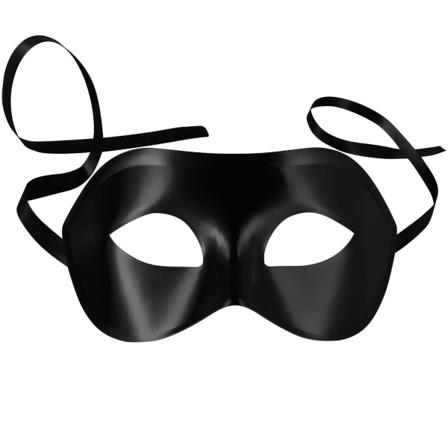 Tectake Venetiansk Mask, Enfärgad Svart