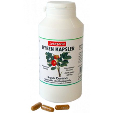 Lekaform Hybenkapsler 250 kaps., Helse & Madvarer, Ingredienser, Hyben