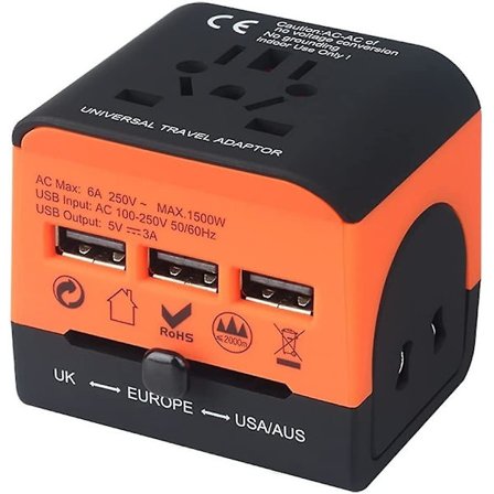 Mobiltelefonadapter Laptop Notebook Kamera Barbermaskin Strømadapter