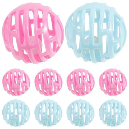 10 st Kattsleksaksbollar med Klocka, Husdjursleksak Kattboll med Klocka, Plastkattsleksak med Klocka