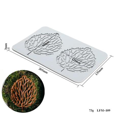 23 stilarter blad blomst runde Designs Silikon Kage Blonder Form Kage Dekoration Værktøj Kant Dekoration Blonder Form Køkken Bage Værktøj LFM-109