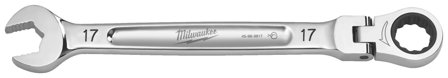 Milwaukee 4932480190 MAX BITE -räikkälenkkiavain nivelellä 17 mm, Käsityökalut