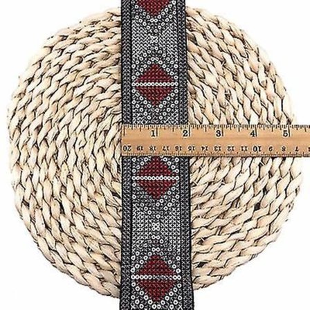 1 Yard Broderi Klær Materialer Tilbehør Blonder Kryss Etnisk Stil Kvinner Kjole Garment Dekorasjon Forbruksvarer