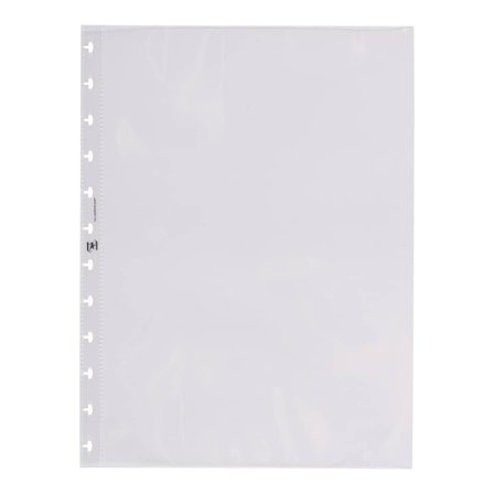 OXFORD Ersatzhüllen Vario-Zipp A4 li.offen 10ST Hüllen glatt, links offen, 80my,