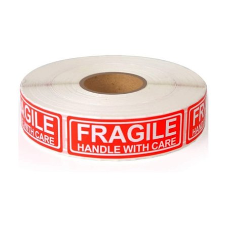 Bräcklig varningsdekal Hantera försiktigt Håll frakten Express