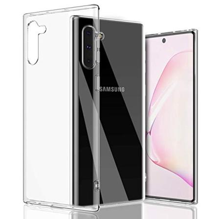 Tyylikäs silikonisuojakuori - Samsung Galaxy Note 10 Transparent/Genomskinlig