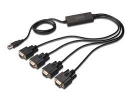 Digitus DA-70159 - seriell adapter - USB - RS-232 x 4