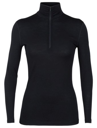Icebreaker Wmns 200 Oasis Half Zip Svart