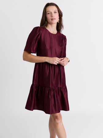 MATCH - Charlene kjole - Va Vite - Str. 40 - Dame - Kjoler & Skjørt - Rosa - 70% viskose, 20% polyester - resirkulert og 10% polyamid - resirkulert