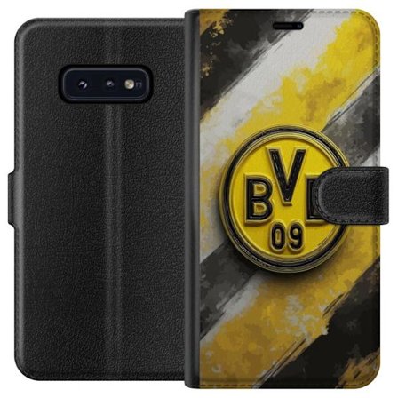 Kompatibel Tegnebogsetui til Samsung Samsung Galaxy S10e Farverigt abstrakt puslespillsmønster, der symboliserer fællesskab, mangfoldighed og kreati