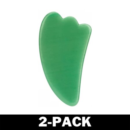 Naturlig Gua Sha Sten - Ægte mineralsten – Grøn Jade