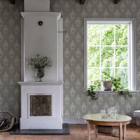 Duro Edsbyn 518-03 Tapet Gammelsvenska Klassiker 1850-1950 Grön, Färg & tapeter