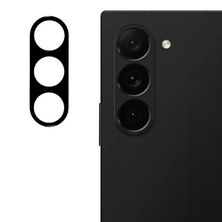 Samsung Galaxy Z Fold 7 Linsskydd Härdat Glas Svart