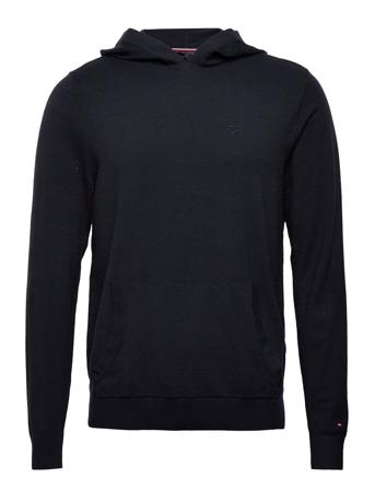 Oh Hoodie Knit Hoodie Trøje Navy Tommy Hilfiger