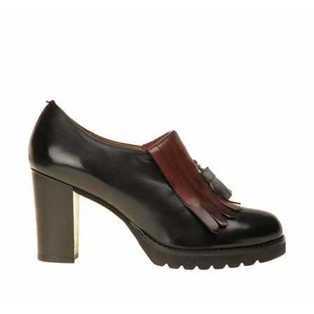 Calpierre Derby fringe nappine t70 , Zwart , Dames , Maat: 37 EU