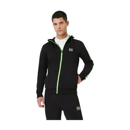 Emporio Armani Ea7, Sweatshirt Czarny, Mężczyzna, Rozmiar: 2XL