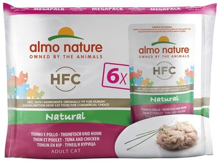 Almo Nature HFC Natural Megapack Cibo Umido Tonno E Pollo Per