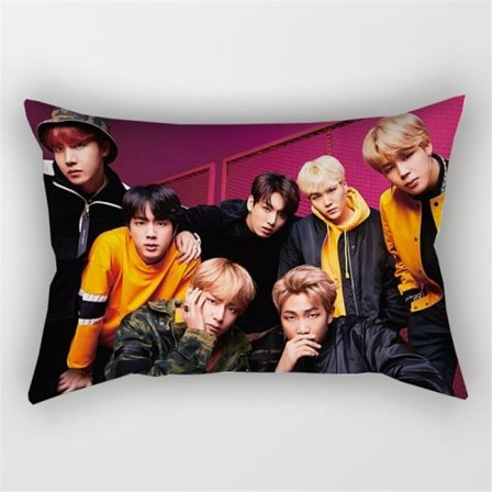 IC BTS Dobbeltsidig Trykt Pudebetræk med Peachskin