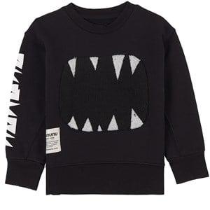NUNUNU Fuzzy Roar Branded Graphic Sweatshirt Black 2-3 Years - Jumpers and knitwear - 2-3 years - Black