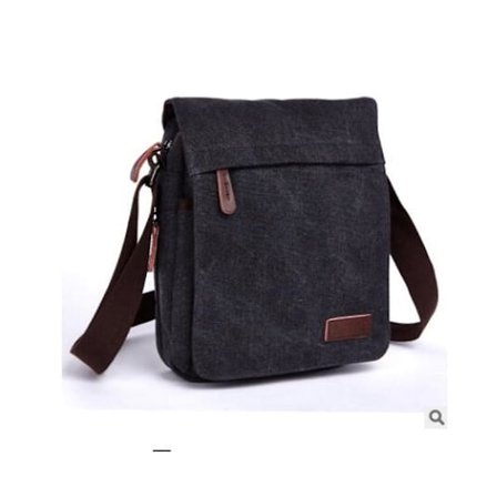 Zuolunduo Canvas Messenger Bag för Män Vintage Man Axelväska Herr Cross Body Väska Vattentät Multifunktion Herr Handväska Canvas