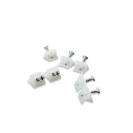 【xj】30 kiinnityskiinnikettä, noitavalkoinen kiinnike laatikon vahvistuslevy - korjaa roikkuva lipaston laatikko, valkoinen (15*13*9mm)