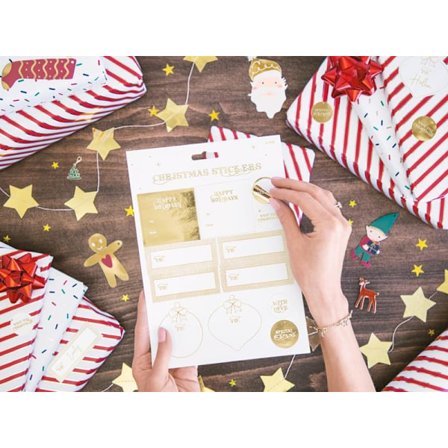 Julklistermärken Julklappar Etiketter Stickers Klistermärken Jul