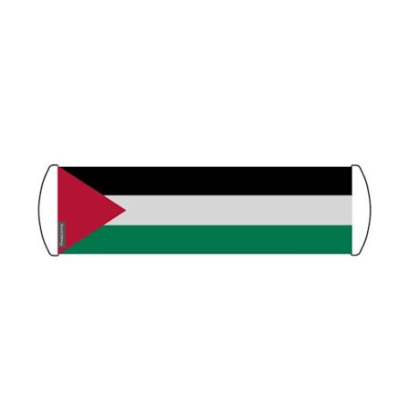 Flagga - Palestina - 24 x 70 cm - Polyester - Vattentålig - Fram/baksida