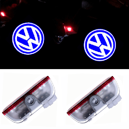 2x LED-pærer kompatible med Volkswagen dørlys logo projektorer Lys