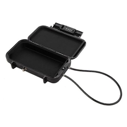 Lukittava laatikko, puhelimen lukittava laatikko, turvalukittava laatikko, läpinäkyvä vedenpitävä ulkokäyttöön tarkoitettu matkatresori, salasanalla 