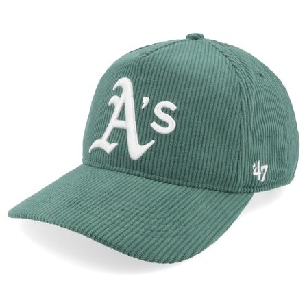 47 Brand - MLB Grønn adjustable Caps - Oakland Athletics MLB Corduroy 47 Hitch Dark Green Adjustable @ Hatstore