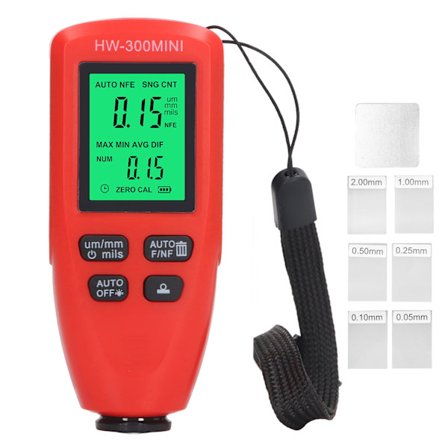 Bil Laktykkelsesmåler Automatisk Bilmaling Film Måler Rød