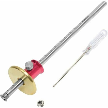 Rissmåler, med hjul for mykt og hardt tre, skrutrekker inkludert