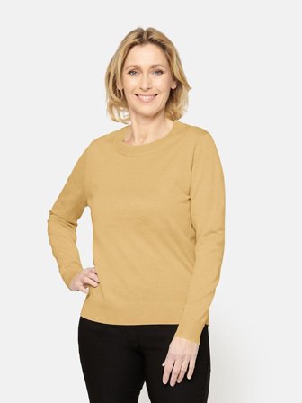 BRANDTEX - Langærmet Strik - Gul