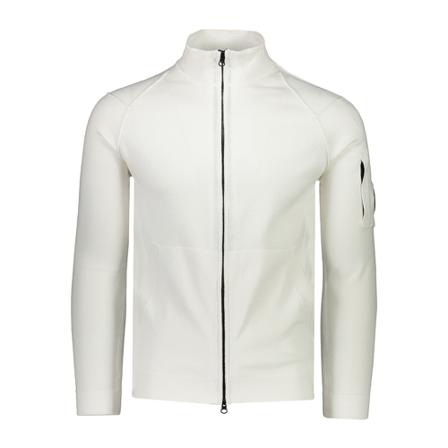 C.p. Company, Sea Island Zipped Knit Wit, Heren, Maat:S,Katoen