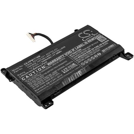 Akku Kannettava tietokoneelle, Kannettava tietokone HP Omen 17-AN004NO ja muille.